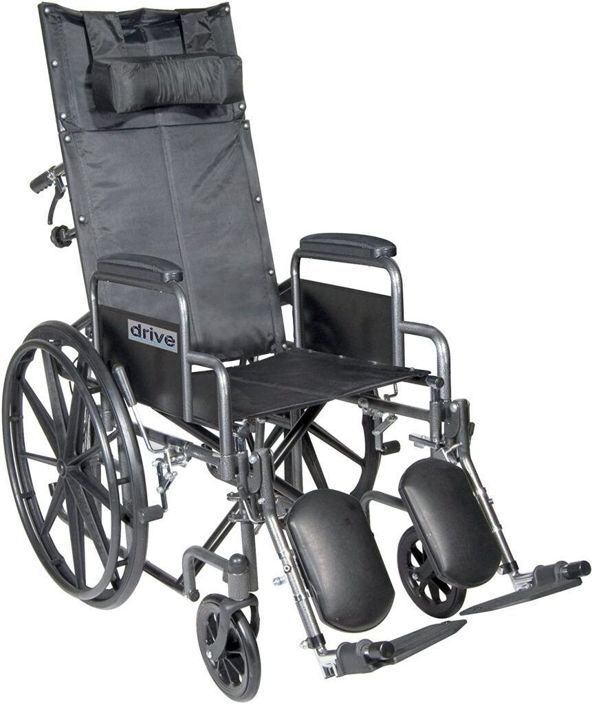 Drive Medical SSP20RBDDA Silver Sport Reclining Wheelchair