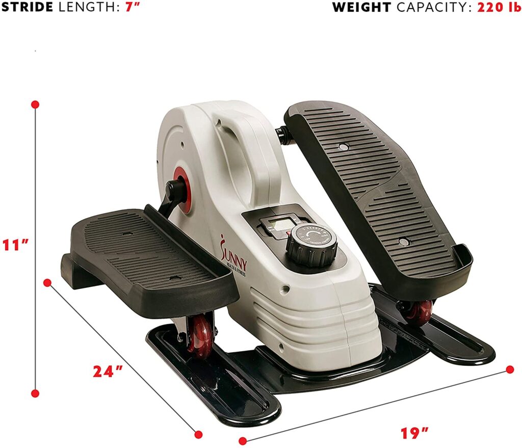 Sunny Health &Amp; Fitness Magnetic Elliptical Foot Pedal Exerciser for seniors