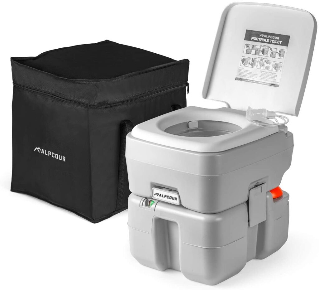 Alpcour Portable Toilet for seniors.