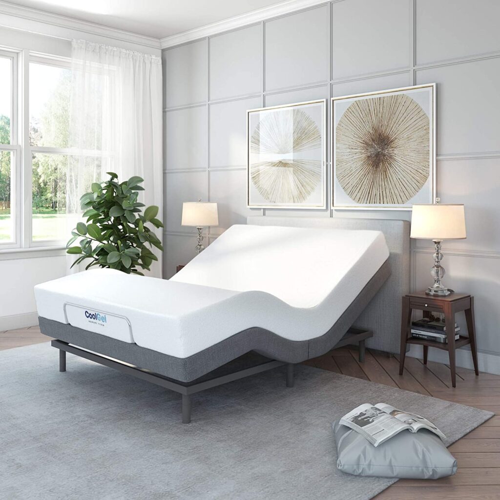 Classic Brands Upholstered Adjustable Bed for seniors