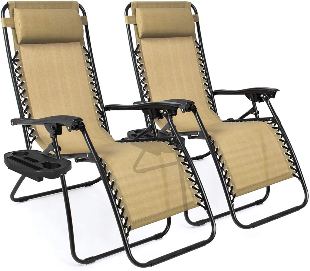 Mesh Zero Gravity Lounge Outdoor Chair Recliners for seniors.