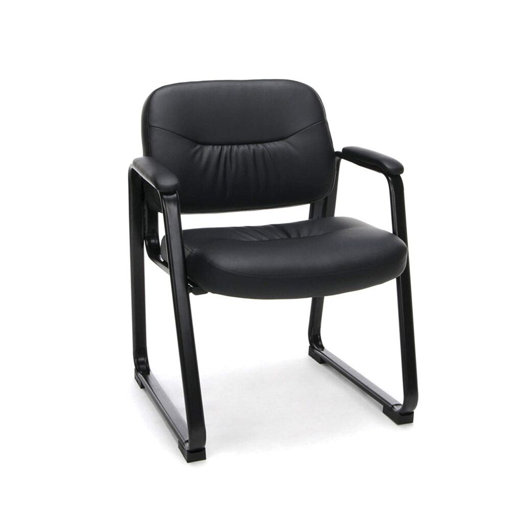 OFM ESS-9015 Bonded Leather Outdoor Chair for seniors.