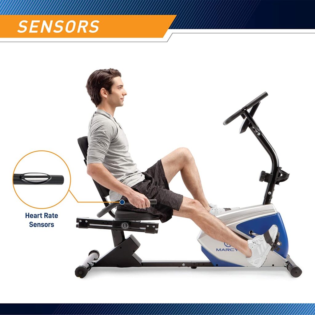 Marcy Magnetic ME-1019R Recumbent Exercise Bike for Senior Citizens