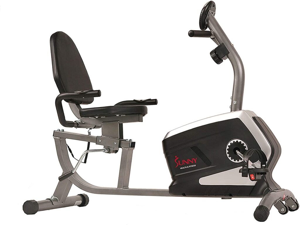 Sunny Health & Fitness SF-RB4616 Magnetic Recumbent Exercise Bike for Senior Adults
