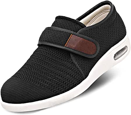 Edema Lightweight Wide Sneakers Strap Shoe For Seniors.