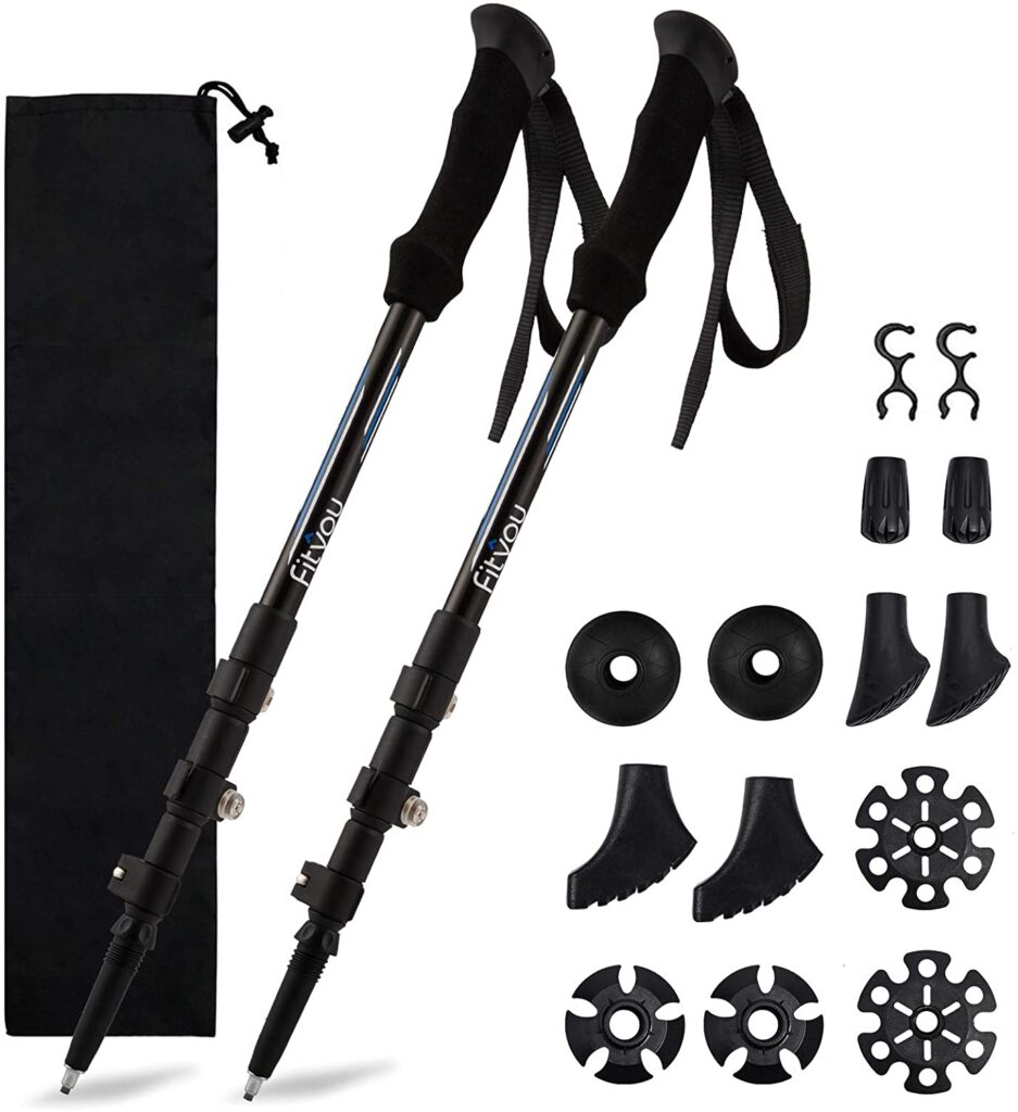 Fityou Nordic Adjustable Hiking Poles For Senior Individuals