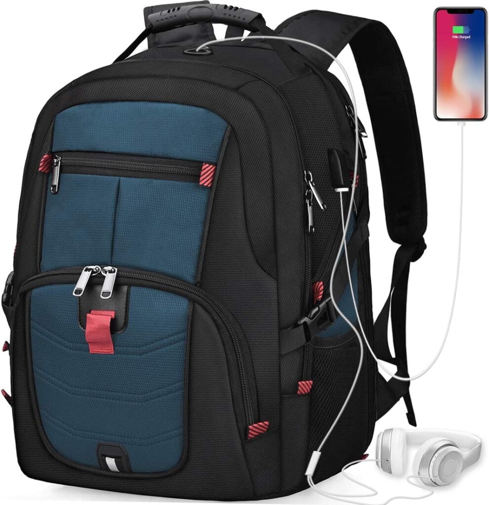 Laptop Backpack 17 Inch, Antitheft For Seniors
