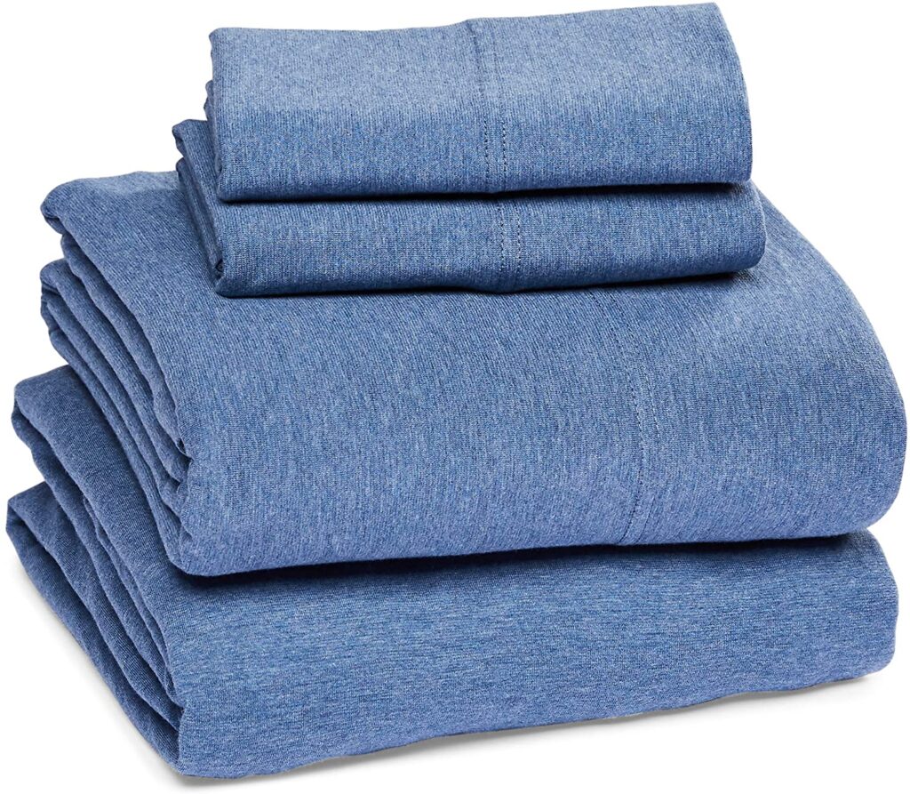 Amazon Basics Cotton Jersey Bed Sheet For Senior Individuals