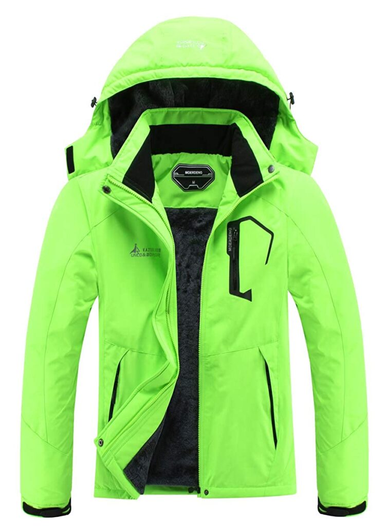  MOERDENG Waterproof Ski Jacket for Senior Women