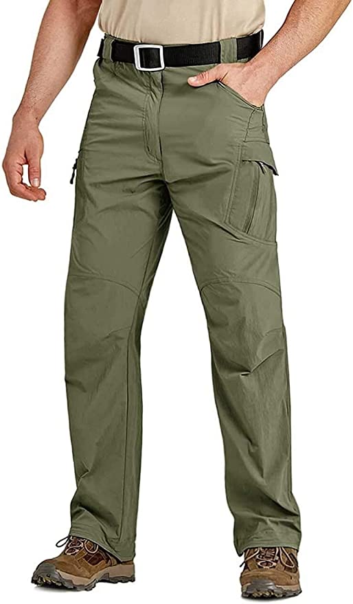 Stretchy Lightweight Pant Multipockets For Senior Mens