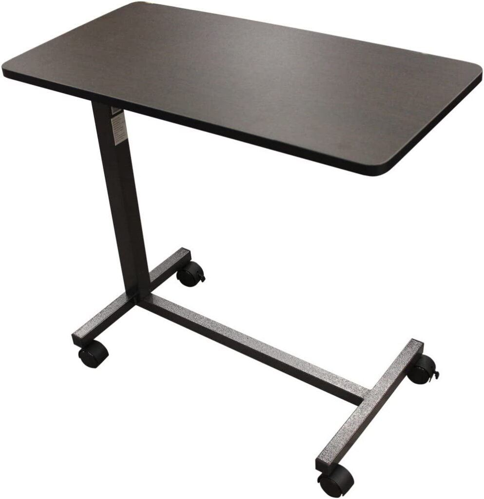 Drive Medical 13067 NonTilt Top Overbed Table for Elderly people