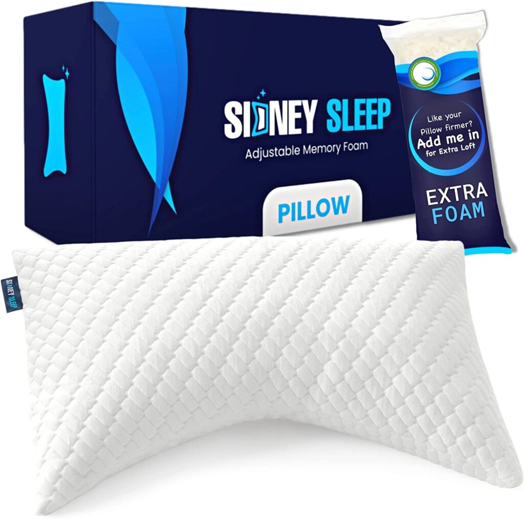 Sidney Sleep Side and Back Sleeper Pillow for Senior Adults
