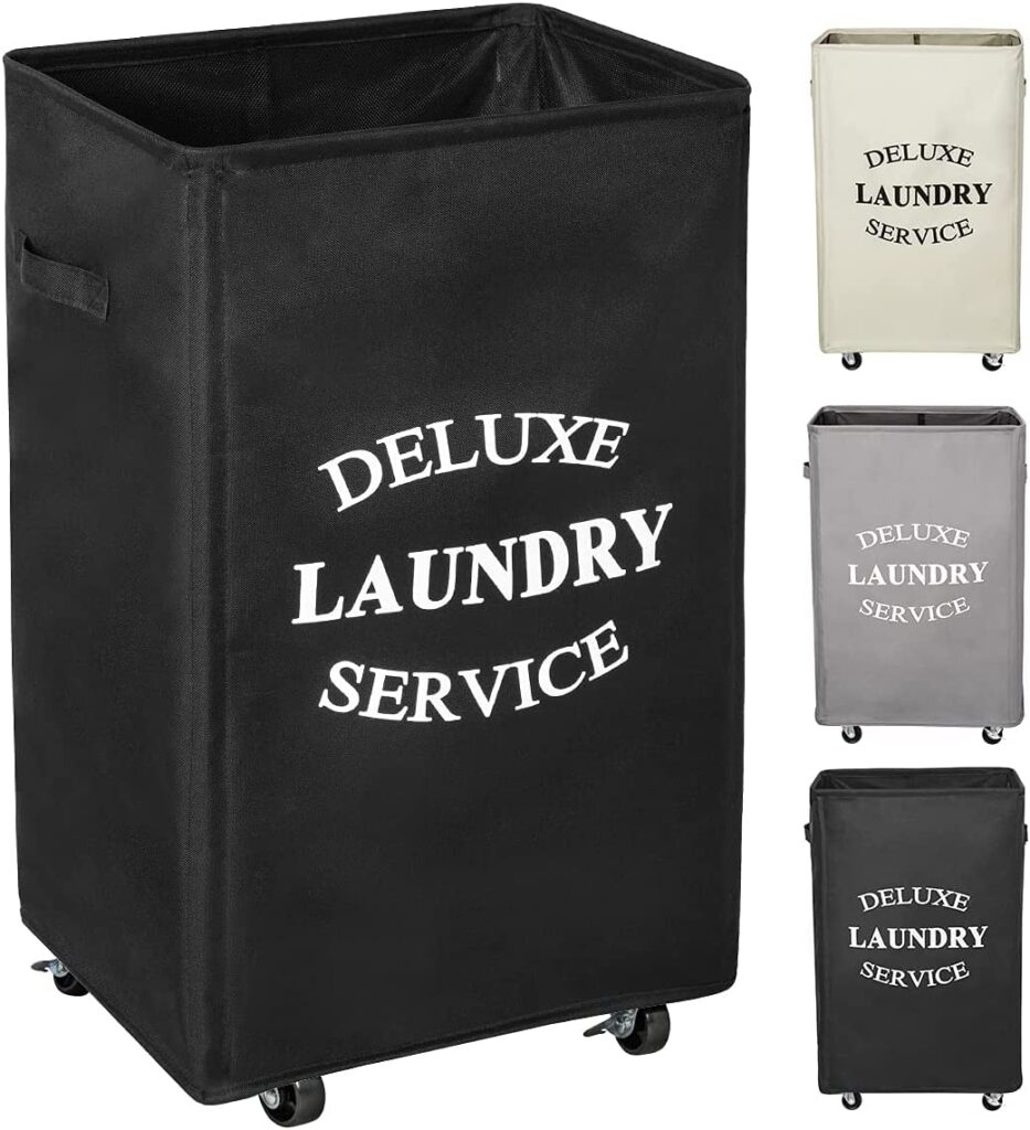 WOWLIVE Large Rolling Laundry Basket for Senior individuals