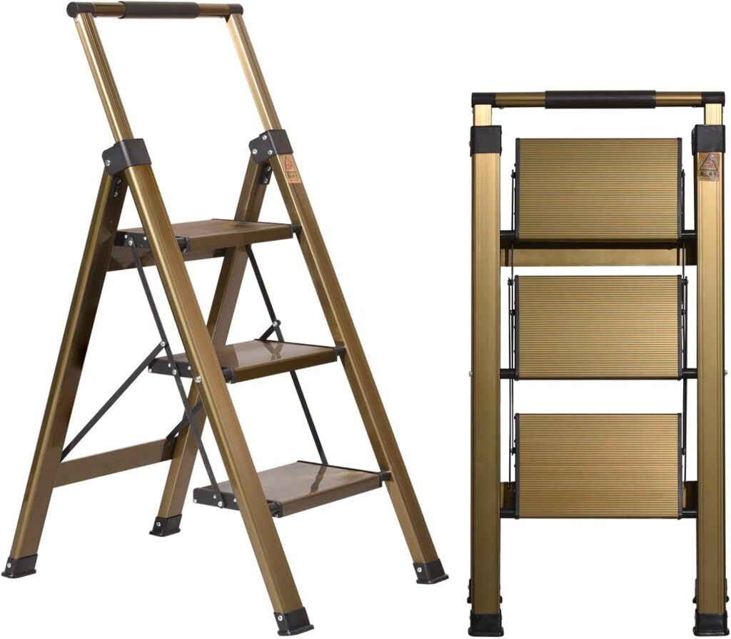 XinSunho 330lbs Anti-Slip Step Ladder for Senior individuals